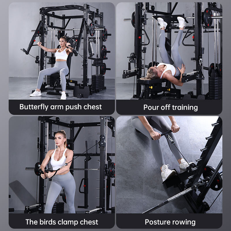Power Rack Professional Multifunctional Fitness Equipment Exercise Multifunctional Smith Machine