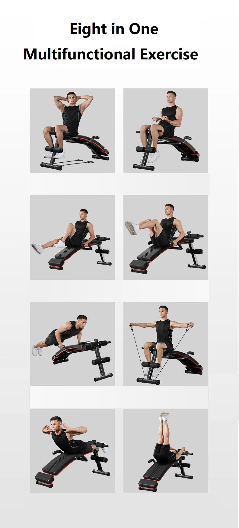 Abdominal Training Sit Up Bench Home Fitness Equipment Adjustable Abdominal Muscle Board Body Workout Machine for Men Core Exerc