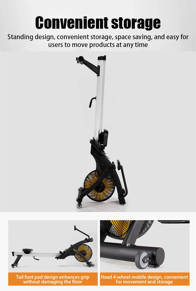 Chain Air Rower Machine Commercial Rowing Machine Professional Gym Fitness Equipment Indoor Cardio Training Equipment