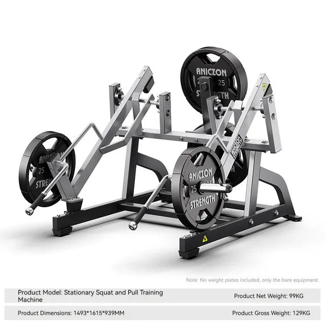 Commercial Grade Leverage Squat Machine, Heavy Duty Hack Squat Equipment for Leg Strength Training, Gym Fitness