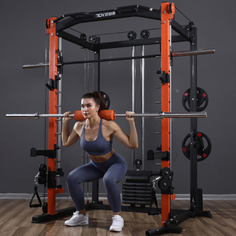 Comprehensive training device Smith machine gantry fitness equipment household combination squat rack multifunctional bird