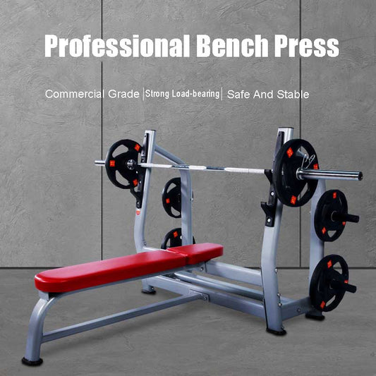 Bench Press Commercial Barbell Weightlifting Bed Barbell Set Home Multifunctional Fitness Equipment Muscle Training Squat Rack