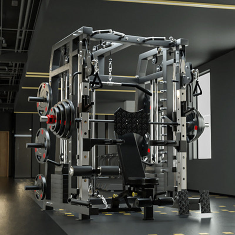 Smith machine squat rack portique fitness maison dispositif d'entraînement complet gratuit squat banc presse équipement de fitness