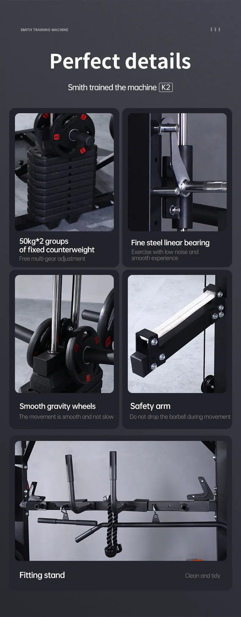 Smith Machine Comprehensive Training Power Rack Professional Multifunctional Fitness Equipment Exercise Multifunctional