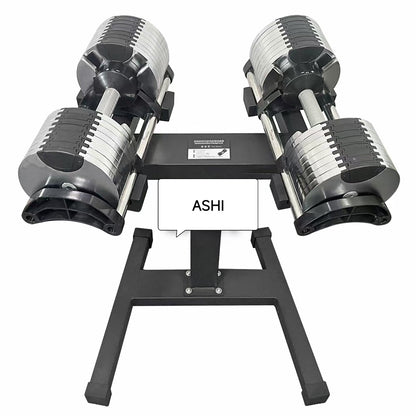 Chrome Adjustable Dumbbell Set 2kg(5lb) or 4kg(9lb) Increase Max 45kg(100lb) Home Fitness Pair Dumbbells
