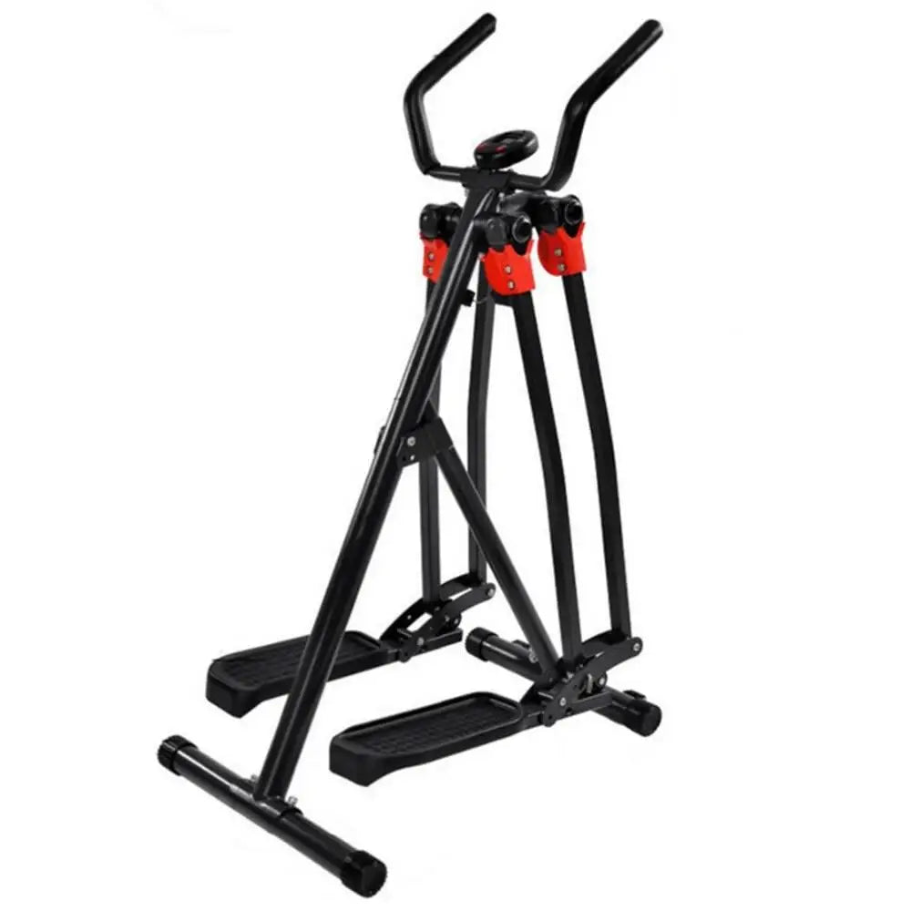 Air Walker Exercise Machine Indoor Glider Elliptical Trainer with LCD Display Home Gym Fitness Equipment for Full Body Workout W