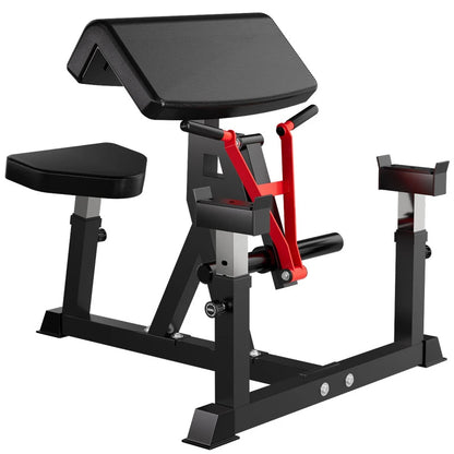 3 in 1 Preacher Curl Machine Bicep Tricep Workout Station Barbell Dumbbell Training Equipment Home Gym Strength Fitness Machine