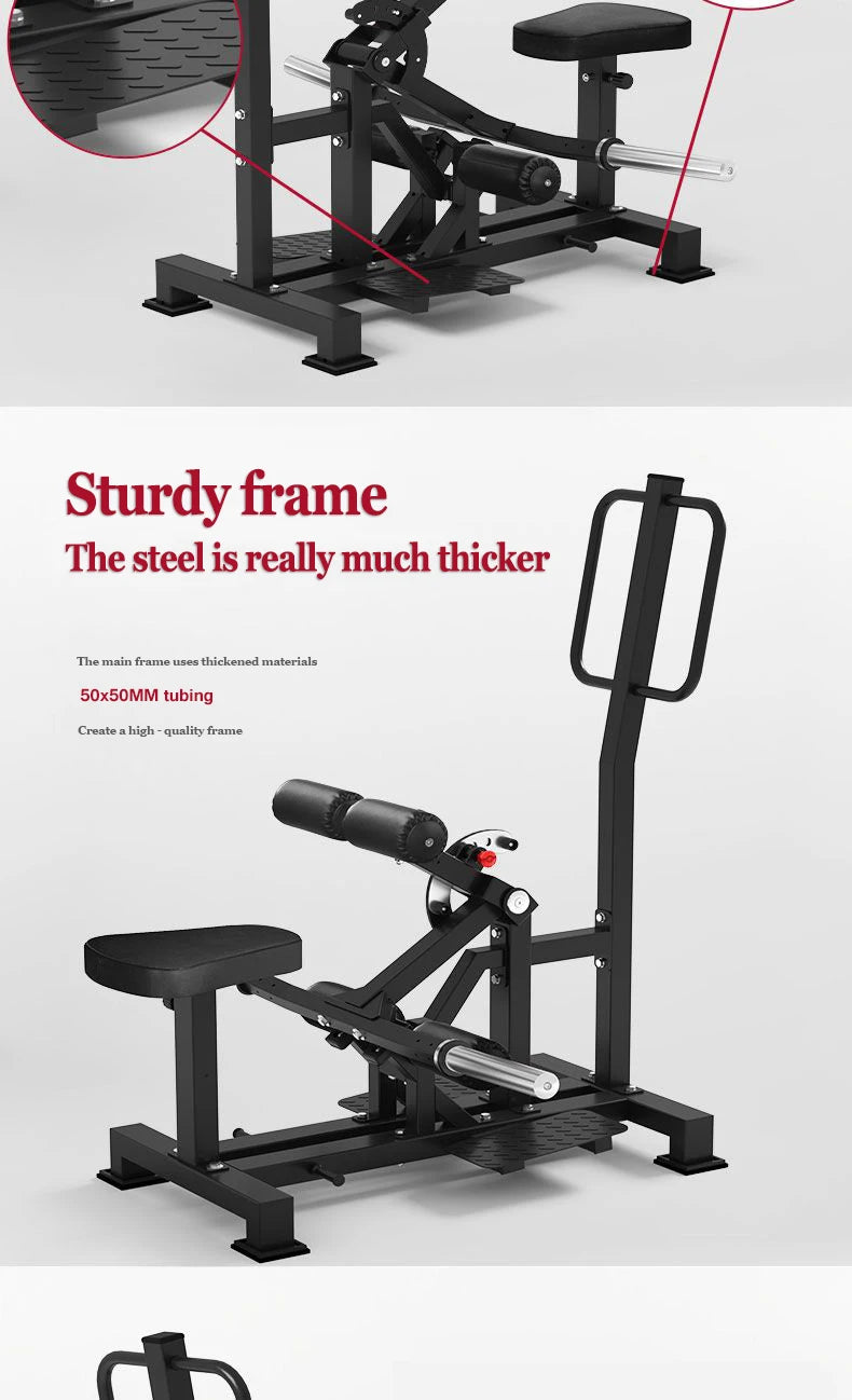 Commercial Grade Seated Leg Curl Machine, Adjustable Leg Extension & Hamstring Trainer for Home Gym Strength Training