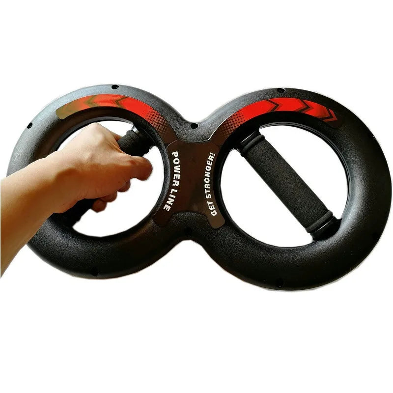 8-Shaped Arm Exerciser, Power Twister Forearm Wrist Trainer, Resistance Workout Equipment for Arms, Shoulders & Chest