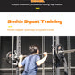 Heavy Duty Smith Machine Squat Rack with Pull Up Bar Home Gym Power Cage Barbell Bench Press Strength Training Equipment