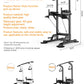 Multifunctional Free Standing Pull Up Bar Station, Space-Saving Power Tower for Home Gym, for Adults & Kids Strength Training