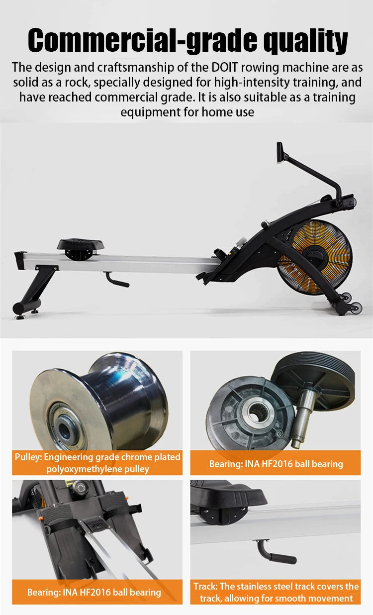 Chain Air Rower Machine Commercial Rowing Machine Professional Gym Fitness Equipment Indoor Cardio Training Equipment