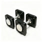 Adjustable square dumbbells, 1kg adjustable quick-lock dumbbells, non-slip handles, home gym strength training equipment.