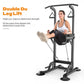 Multifunctional Free Standing Pull Up Bar Station, Space-Saving Power Tower for Home Gym, for Adults & Kids Strength Training