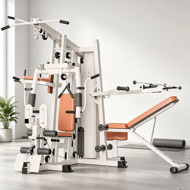 Multi Function Home Gym Equipment, Multi Purpose Strength Training Station for Full Muscle Training, Home & Small Gym Use