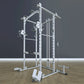 Commercial Grade Smith Machine Power Cage, All-in-One Home Gym Equipment with Cable System, Squat Rack & Weightlifting Station f