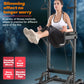 Multifunctional Free Standing Pull Up Bar Station, Space-Saving Power Tower for Home Gym, for Adults & Kids Strength Training