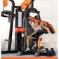 Heavy Duty 3 Station Functional Trainer Power Rack Cable Crossover Squat Rack Gym Machine