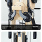 Professional Pilates Reformer Machine with Tower, Wooden Gyrotonic Trainer for Core Strength & Flexibility Training
