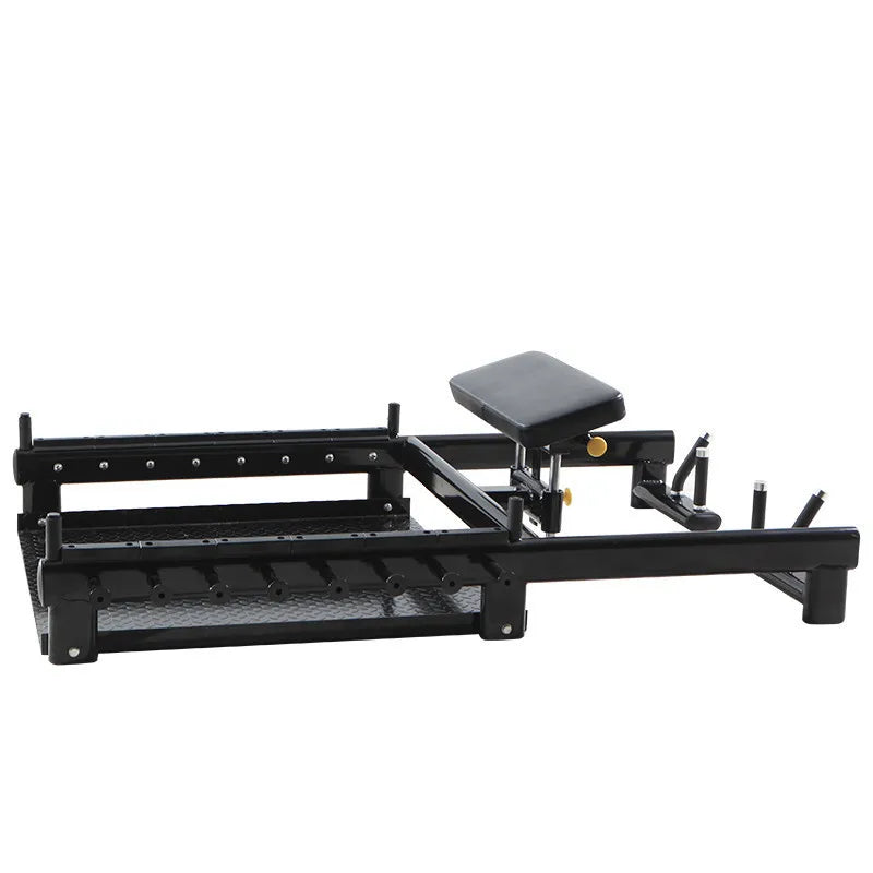 Belt Squat Machine with Platform, Heavy Duty Belt Squat Rack for Lower Body Strength Training Home Gym