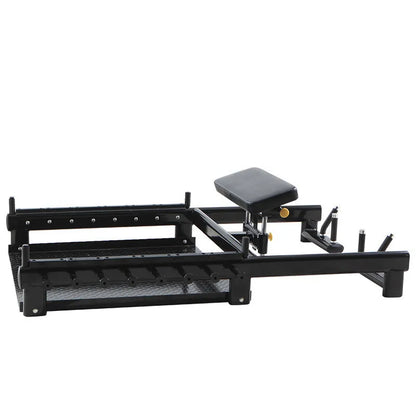 Belt Squat Machine with Platform, Heavy Duty Belt Squat Rack for Lower Body Strength Training Home Gym