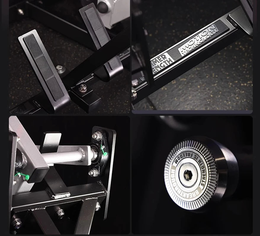 Commercial Grade Leverage Squat Machine, Heavy Duty Hack Squat Equipment for Leg Strength Training, Gym Fitness