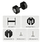 Adjustable Dumbbells, 5-in-1 Free Weight Dumbbell for Men & Women, Fast Adjusting Dumbbell for Home Gym Fitness