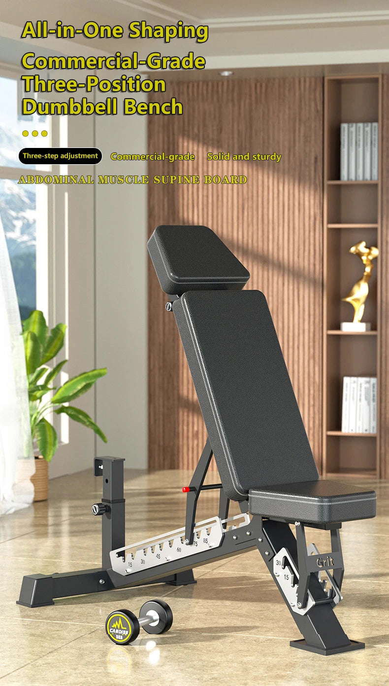 Multifunctional Adjustable Weight Bench Foldable Dumbbell Bench Press Sit-up Training Workout Chair Indoor Home Gym Fitness Exer