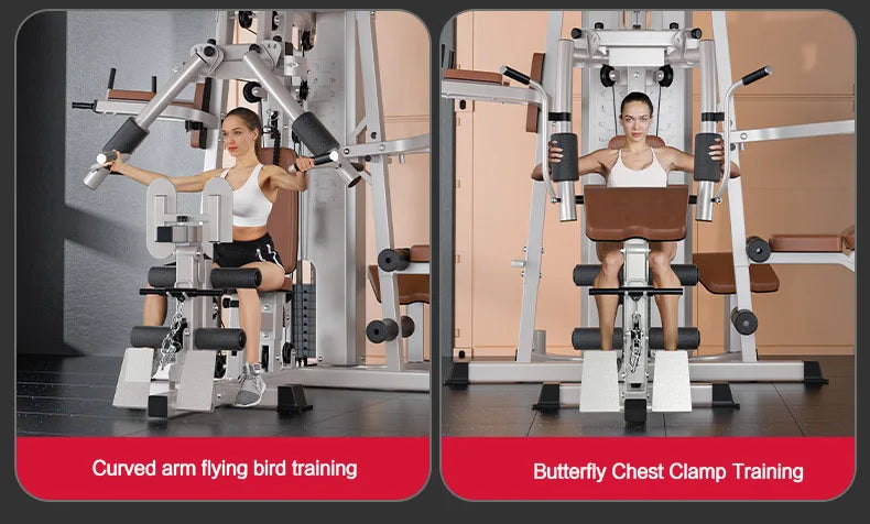 Multi Function Home Gym Equipment, Multi Purpose Strength Training Station for Full Muscle Training, Home & Small Gym Use