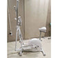 2 in 1 Elliptical Exercise Bike Foldable Cardio Trainer Indoor Fitness Machine with LCD Monitor for Home Gym