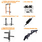Foldable Wall Mounted Squat Rack with Pull Up Bar, Adjustable Steel Home Gym Power Rack Space Saving Weight Lifting Station