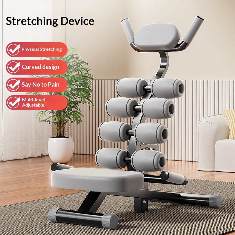 Lower Back Stretcher & Relaxer, Yoga and Pilates Fitness Equipment, Home Lumbar Stretching Device, Back Pain Relief and Sedentar
