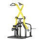 Plate Loaded Lat Pulldown Machine, Cross Pull Back Scissors High Pull Trainer Gym Strength Fitness Equipment
