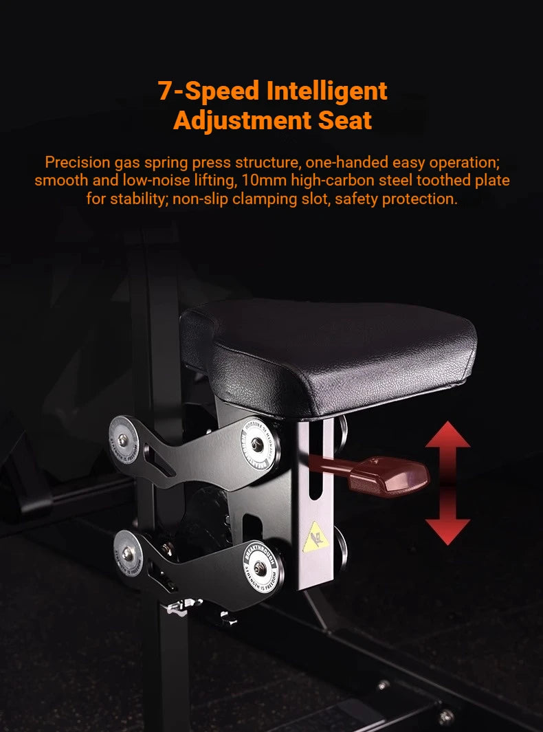 Commercial Grade Leverage Squat Machine, Heavy Duty Hack Squat Equipment for Leg Strength Training, Gym Fitness