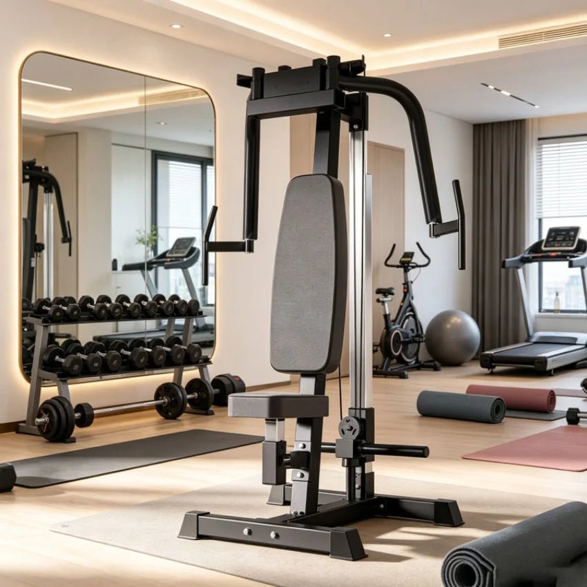 Heavy Duty Pec Deck & Rear Delt Fly Machine, Adjustable Weight Stack Chest and Back Trainer for Home & Commercial Gym