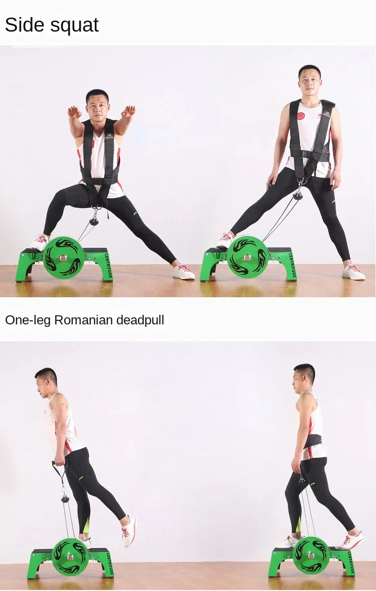 Flywheel Resistance Trainer Eccentric Pull Exerciser Overload Flywheel Resistance Training Device Home Outdoor Fitness Equipment