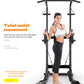 Multifunctional Free Standing Pull Up Bar Station, Space-Saving Power Tower for Home Gym, for Adults & Kids Strength Training
