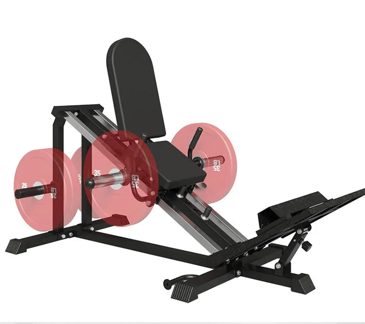Leg Press Machine for Home Gym, Seated Calf Raise and Hack Squat Equipment, Lower Body Strength Trainer