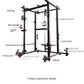 Multifunction Smith Machine Power Cage Cable Crossover Home Gym Fitness Equipment