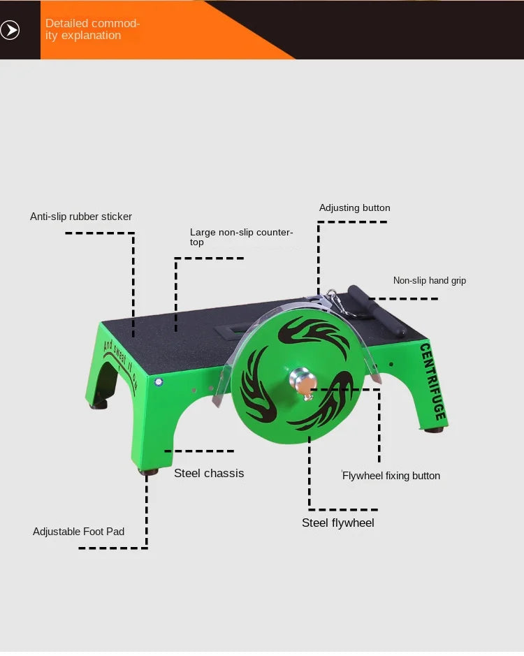 Flywheel Resistance Trainer Eccentric Pull Exerciser Overload Flywheel Resistance Training Device Home Outdoor Fitness Equipment