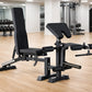 Multi-Function Adjustable Weight Bench with Leg Developer and Preacher Curl Attachment Home Gym Fitness Equipment