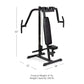 Heavy Duty Pec Deck & Rear Delt Fly Machine, Adjustable Weight Stack Chest and Back Trainer for Home & Commercial Gym