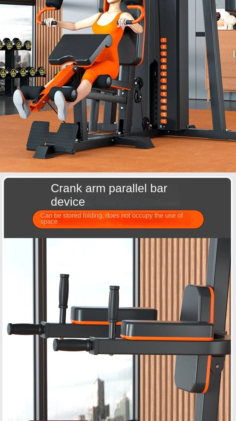 Multi-Function Home Gym Station All-in-One Strength Training Equipment with Punching Bag for Full Body Workout