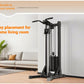 Compact Home Gym Cable Machine with Weight Stack Pull Up Bar Foldable Chest Fly Arm Lat Pulldown Strength Training Equipment