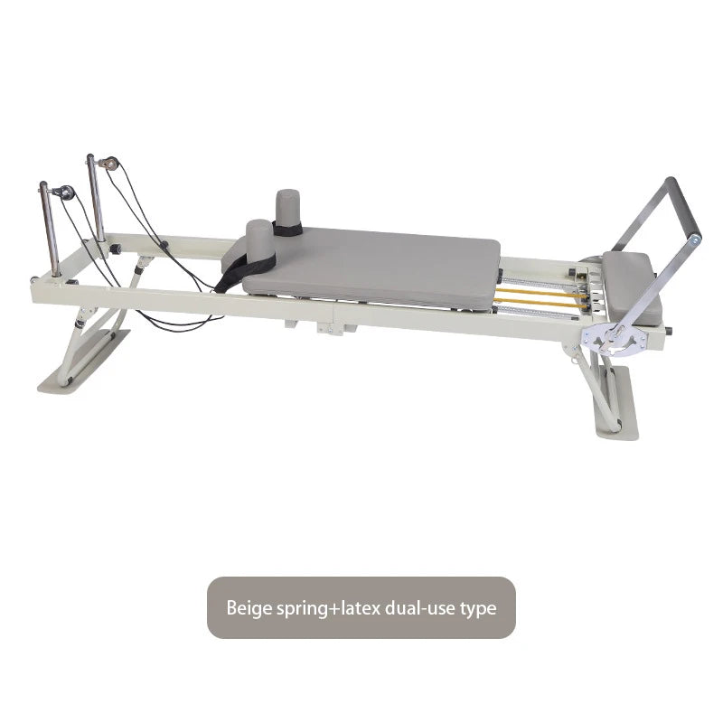 Foldable Pilates Reformer Machine Home Gym Equipment Yoga Bed Resistance Bands Full Body Workout Trainer