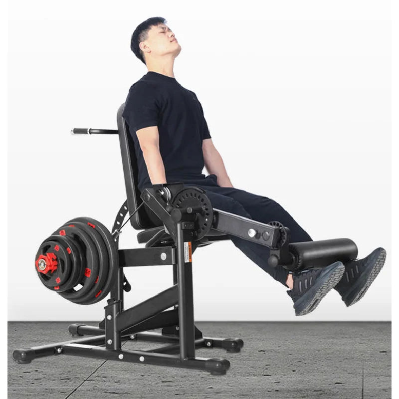 Leg Extension and Leg Curl Machine, 2-in-1 Seated Leg Strength Trainer for Home Gym, Adjustable Leg Exercise Equipment for Hamst