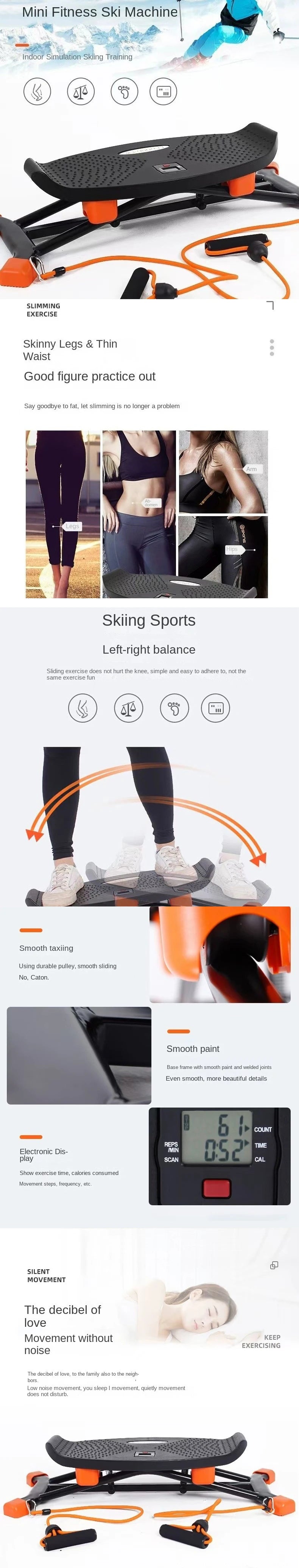 Multi-Functional Step Aerobic Platform with Resistance Bands, Home Gym Fitness Step Board for Full Body Workout, Adjustable Exer