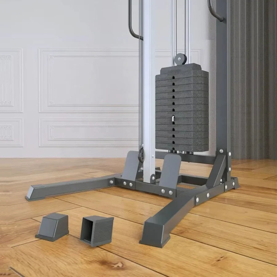 Commercial Single Arm Fly Machine High Low Pulley Cable Station Integrated Rowing Trainer Home Gym Smith Machine Power Rack