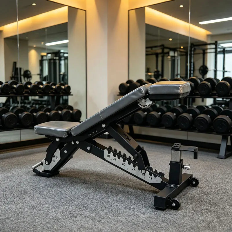 Adjustable Weight Bench with Multiple Angles, Heavy Duty Incline Decline Workout Bench for Strength Training