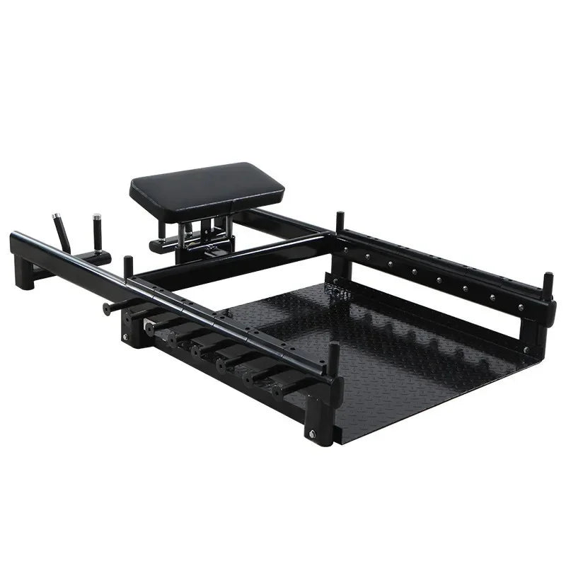 Belt Squat Machine with Platform, Heavy Duty Belt Squat Rack for Lower Body Strength Training Home Gym